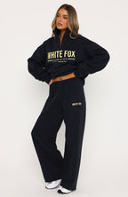 Vibes On Point Wide Leg Sweatpants Navy