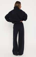 Vibes On Point Wide Leg Sweatpants Navy