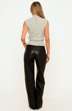 You're So Inspired PU Pants Black