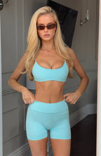 Spin Seamless Bike Shorts 4" Malibu Blue
