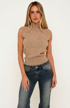 Comfy Life Knit Top Camel