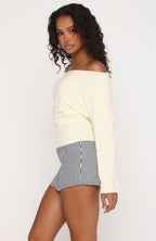 Back To Business Mini Skort Black Stripe