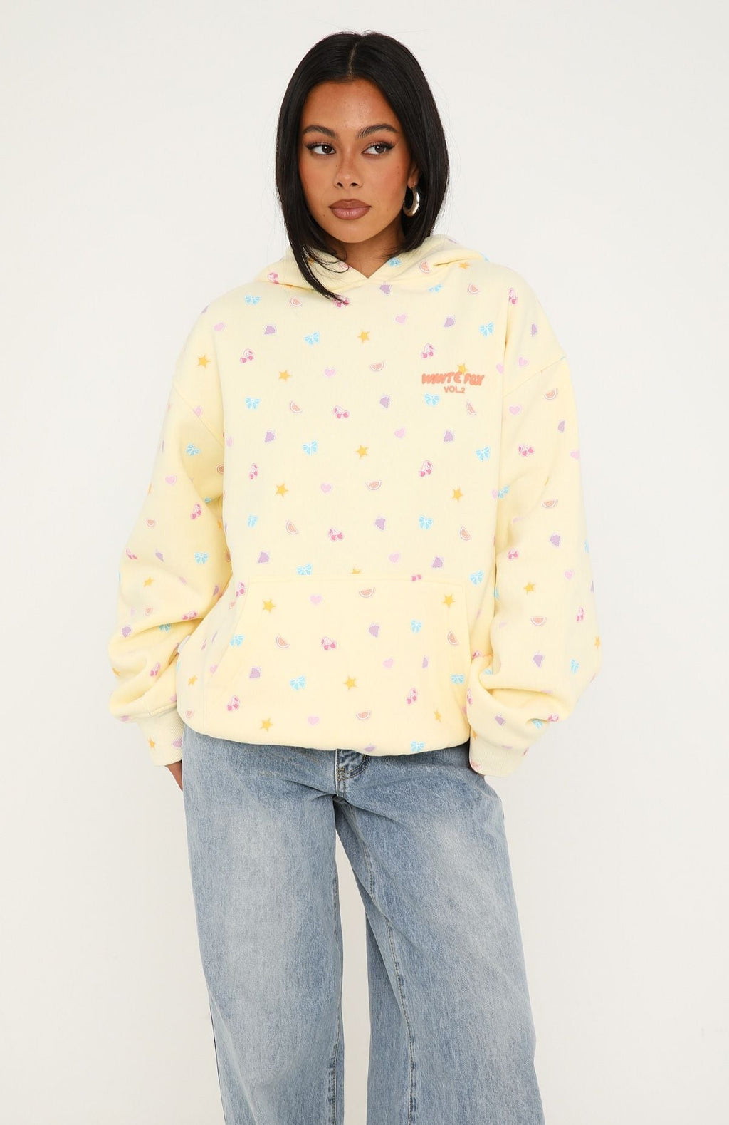Vol. 2 Printed Oversized Hoodie Lemon