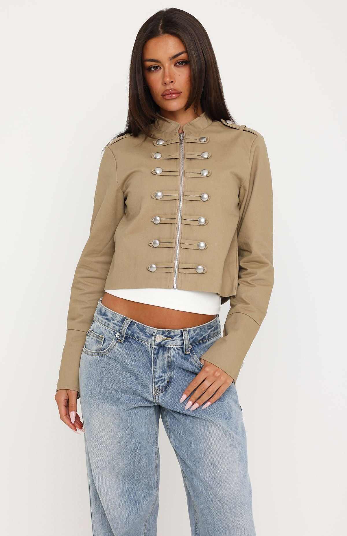 Vesper Military Jacket Tan