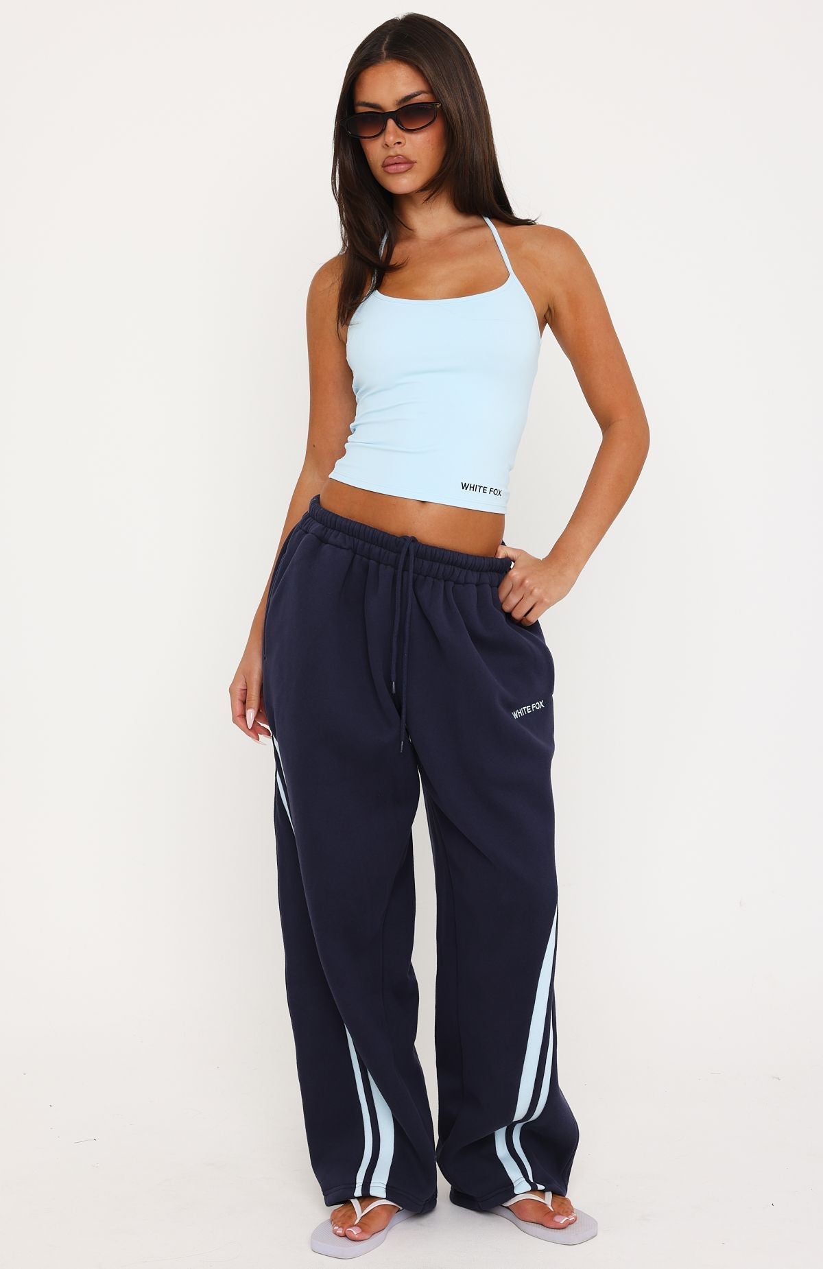 We Both Know Halter Top Blue