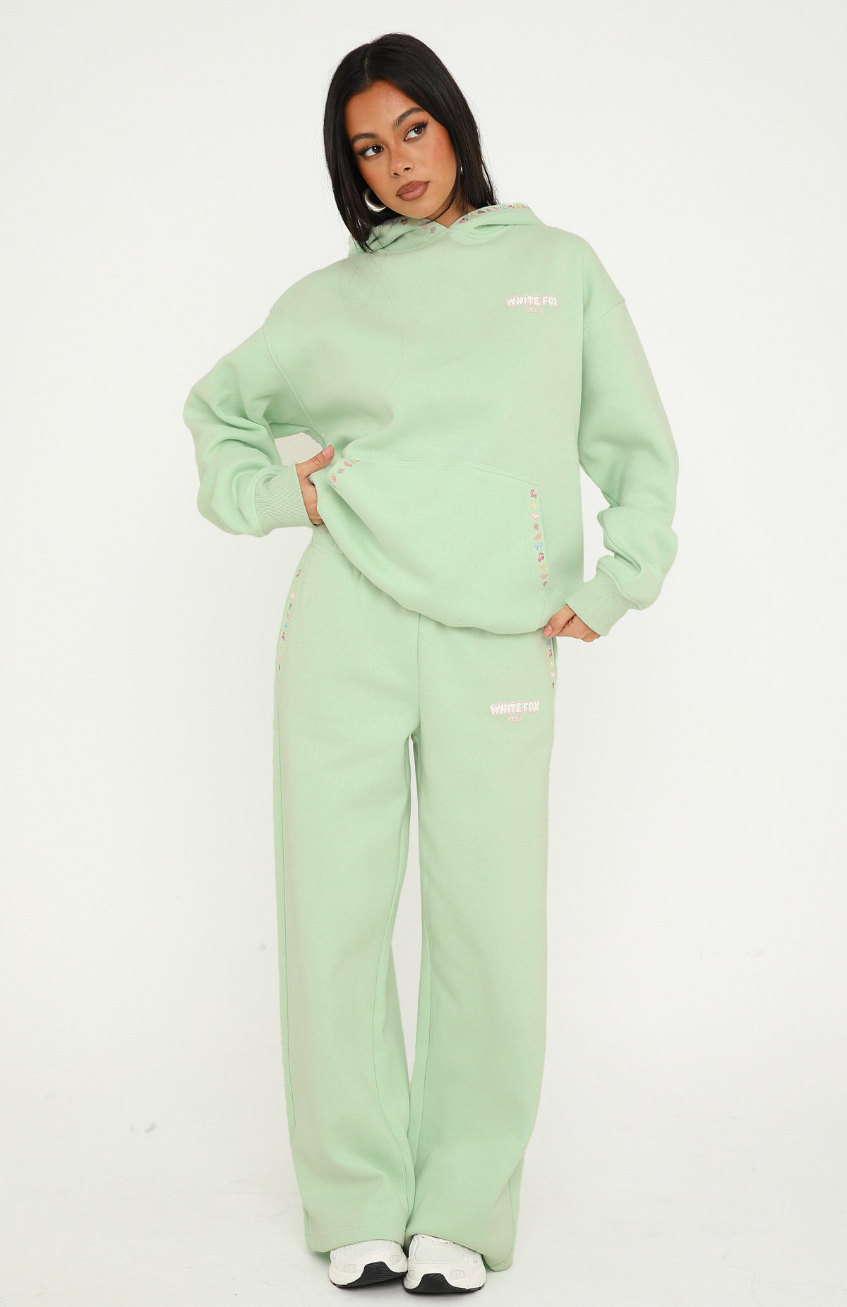 Vol. 2 Wide Leg Sweatpants Mint