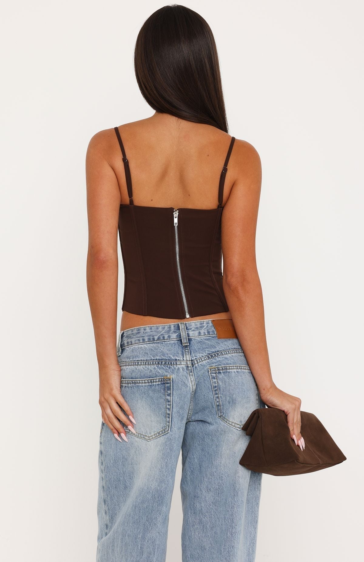 It's A Love Story Bustier Chocolate
