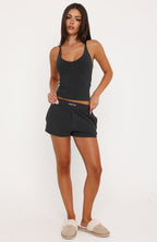 Snooze Mode Pyjama Shorts Charcoal Marle