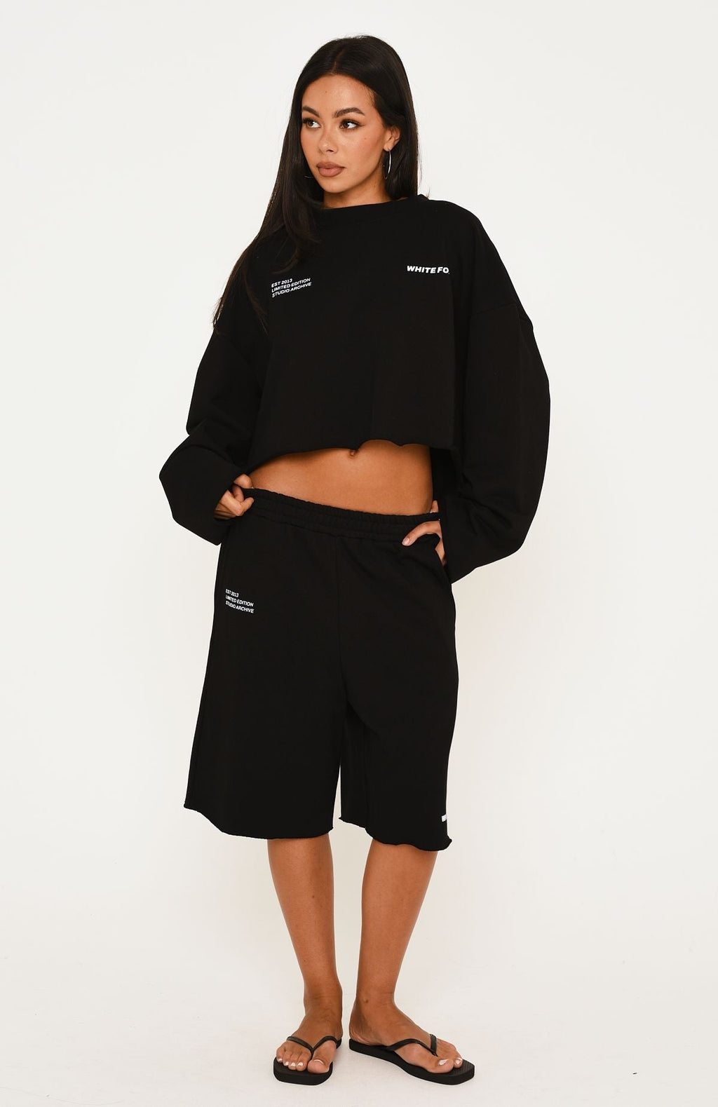 It Must Be A Sign Oversized Sweater Black