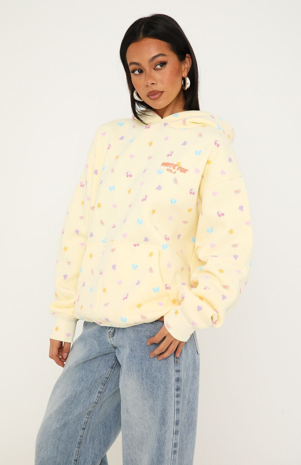 Vol. 2 Printed Oversized Hoodie Lemon