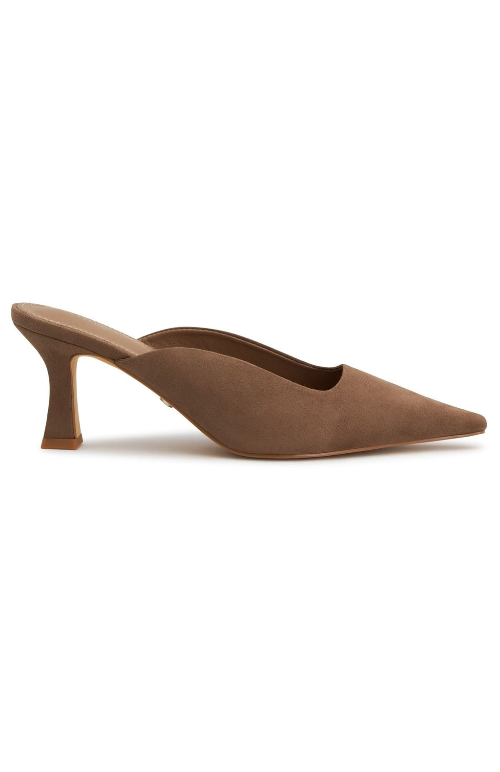 Zubin Mules Mocha Faux Suede