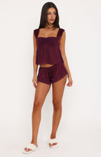 Quiet Love Pyjama Set Plum