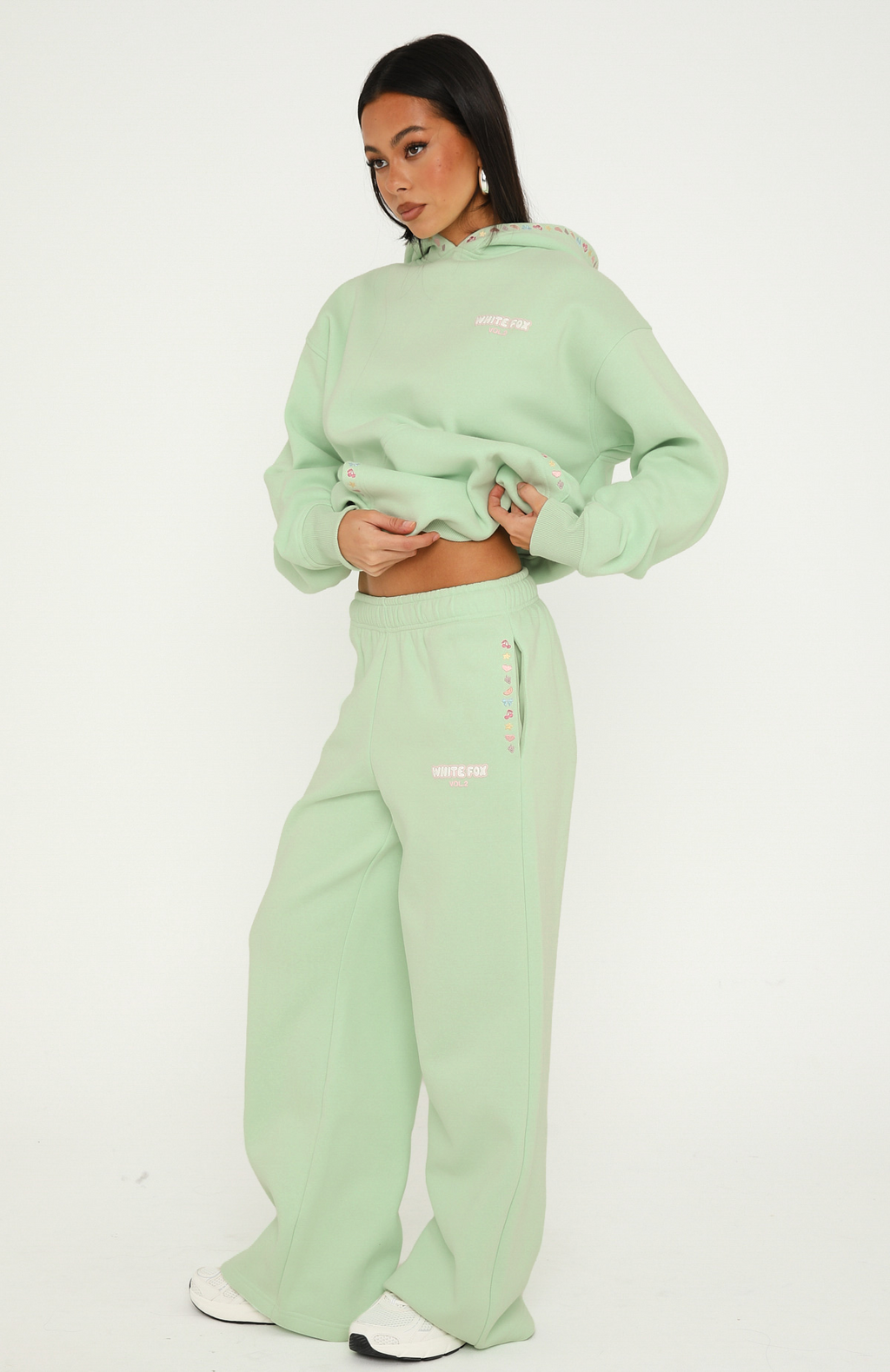 Vol. 2 Wide Leg Sweatpants Mint