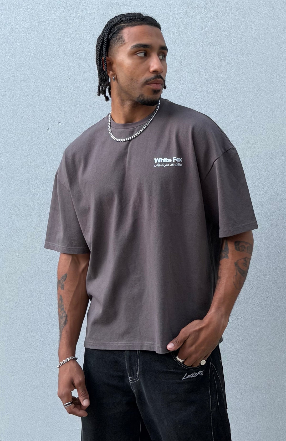 Made For The Heat Oversized Tee Charcoal