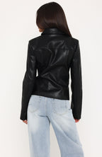 Classic Babe PU Jacket Black