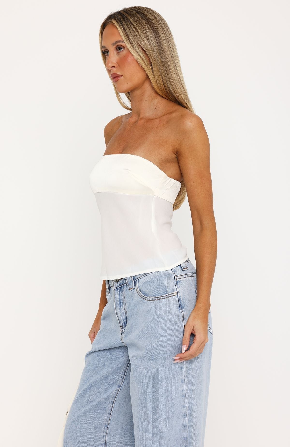 Sweet Sunshine Strapless Top Butter