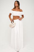 Flounce Flirt Top White