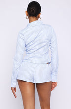 Heatwave Honey Shorts Sky Blue Stripe