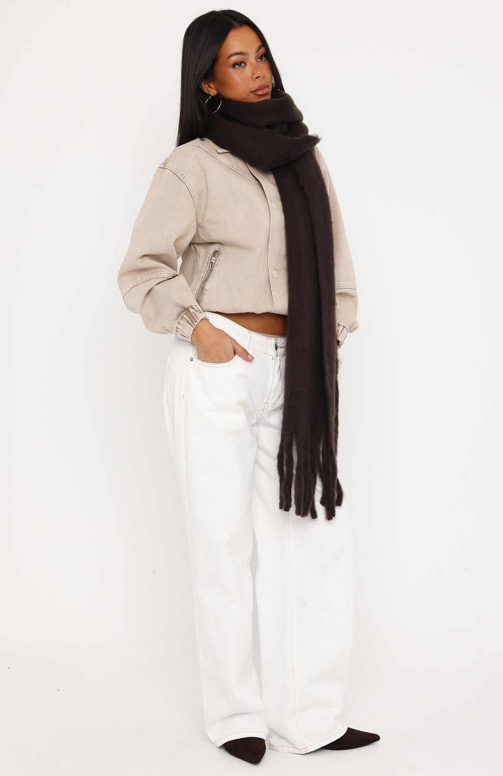 Raymond Scarf Chocolate