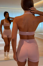 Keep Up High Waisted Shorts 4" Dusty Pink
