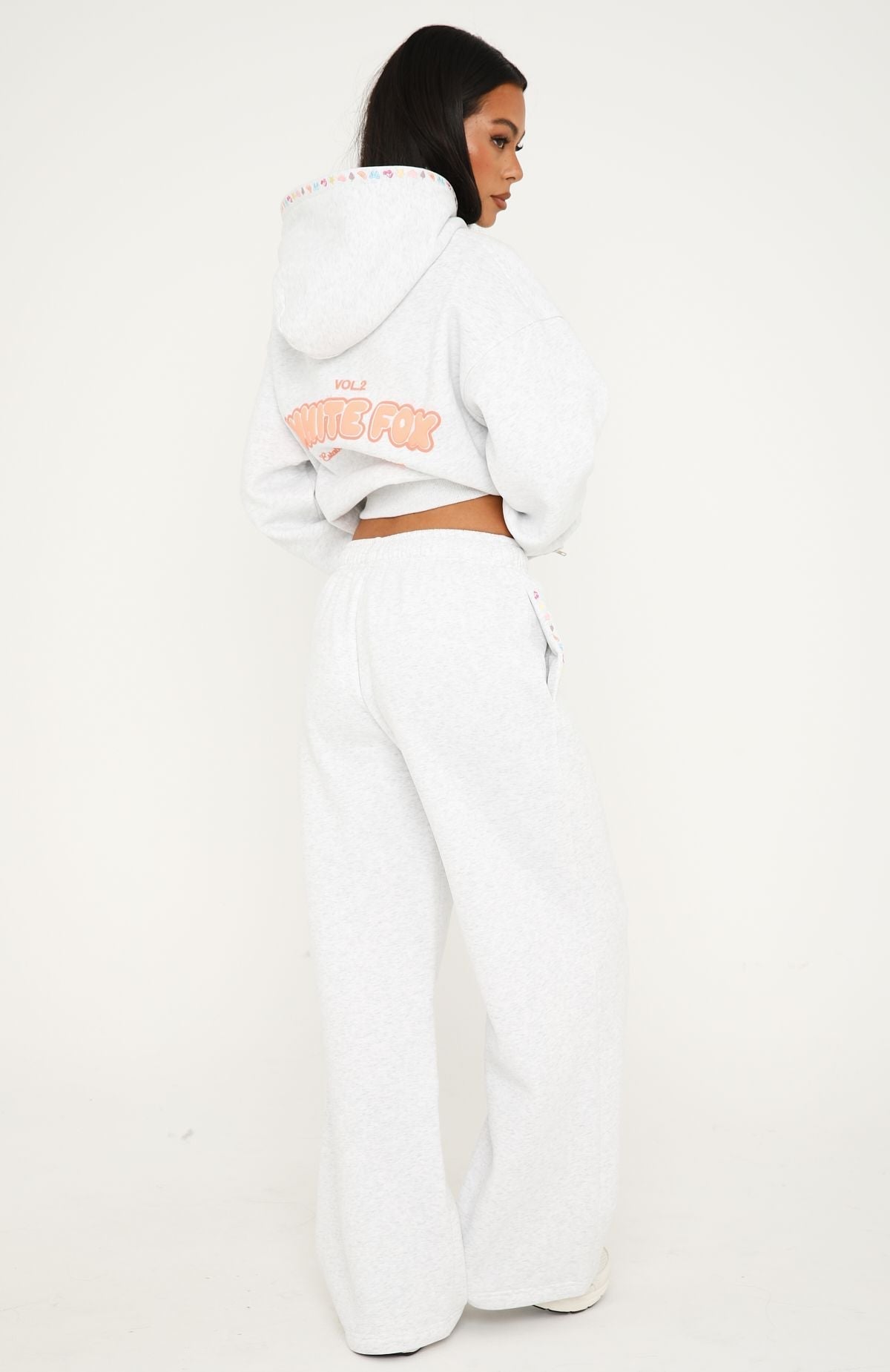 Vol. 2 Wide Leg Sweatpants Grey Marle