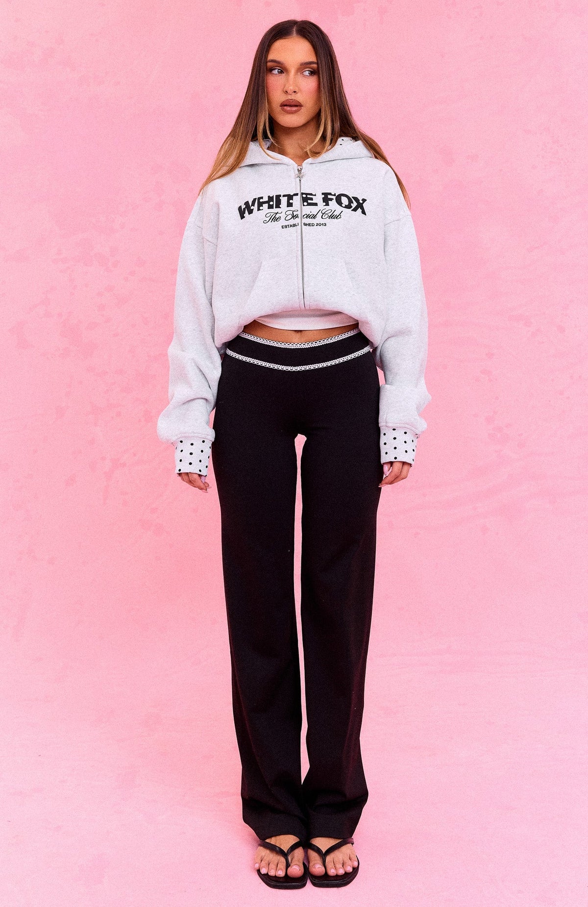The Social Club Hayley Straight Leg Pants Black