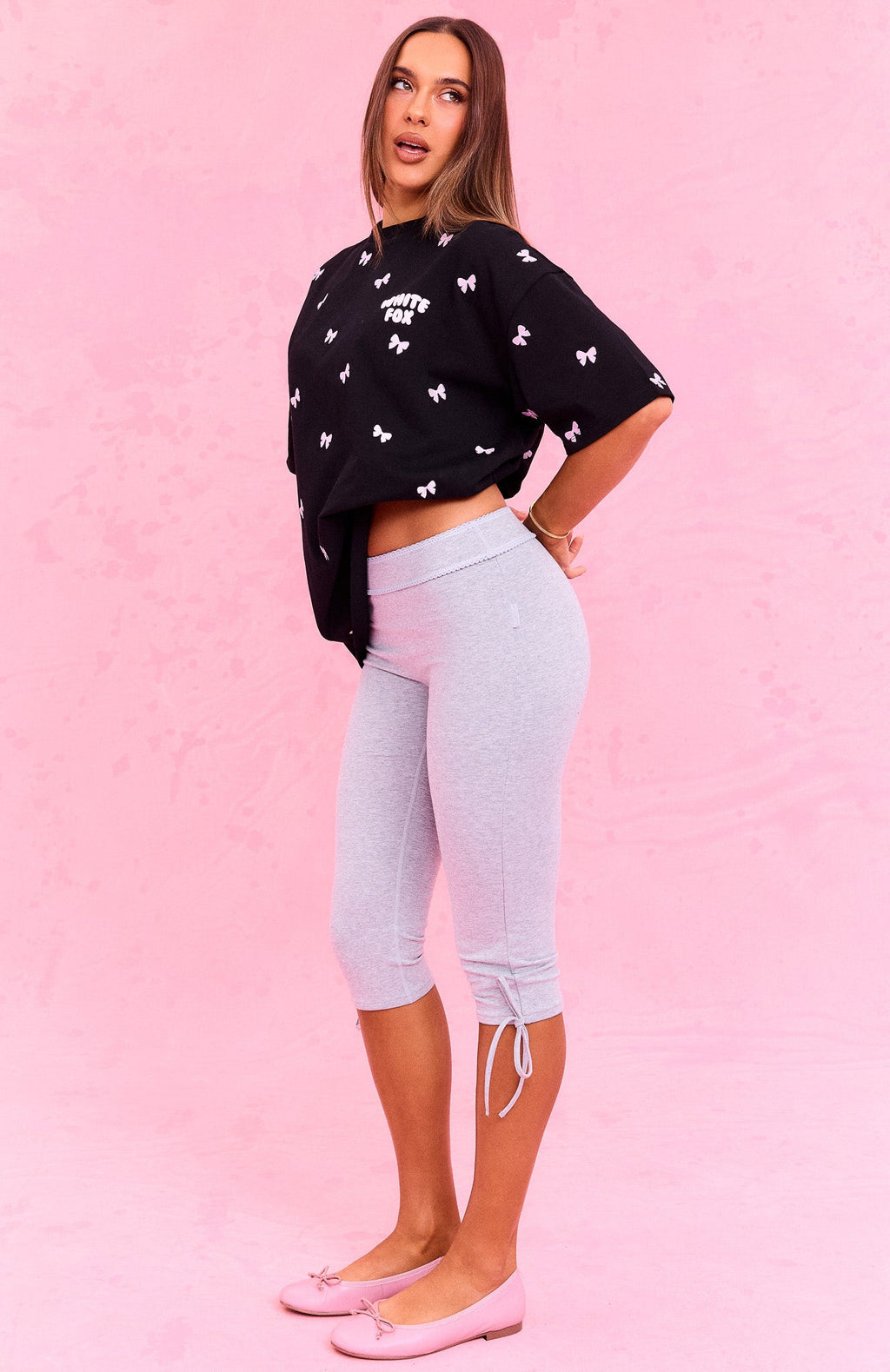 The Social Club Lottie Oversized Tee Black