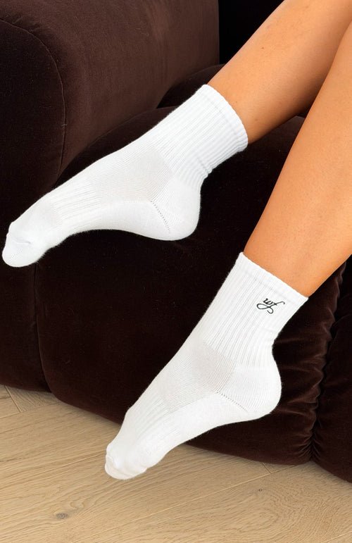 A Glimpse Socks White