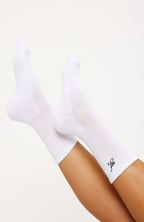 A Glimpse Socks White