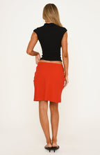Angel Status Midi Skirt Red