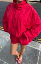 Back For Good Windbreaker Jacket Red