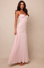 Borrowed Heart Maxi Dress Baby Pink