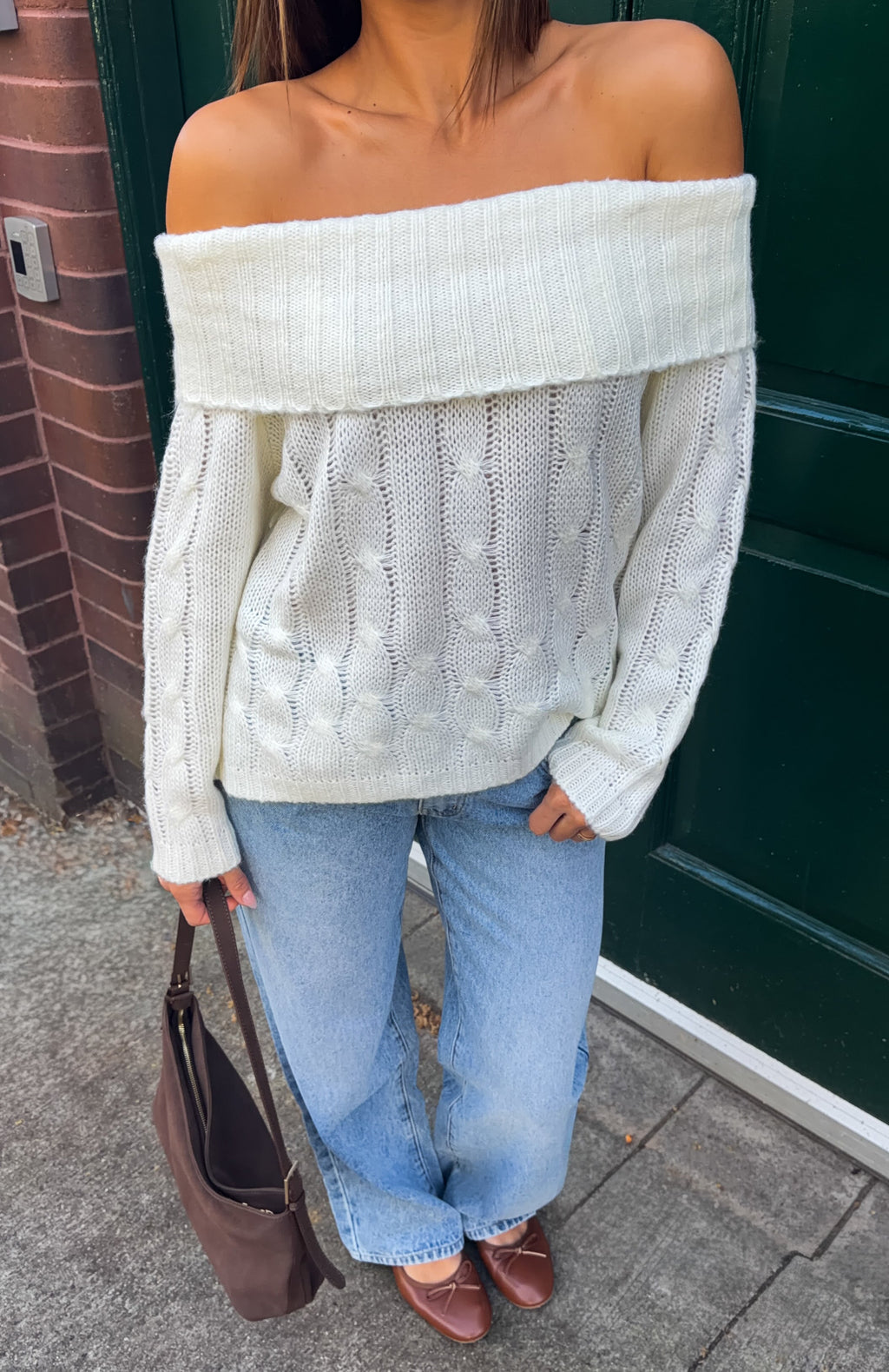 Bring The Style Low Rise Wide Leg Jeans Vintage Ice Blue Wash