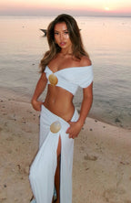 Marina Whisper Maxi Skirt Ice Blue