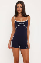 Close Call Singlet Top Navy