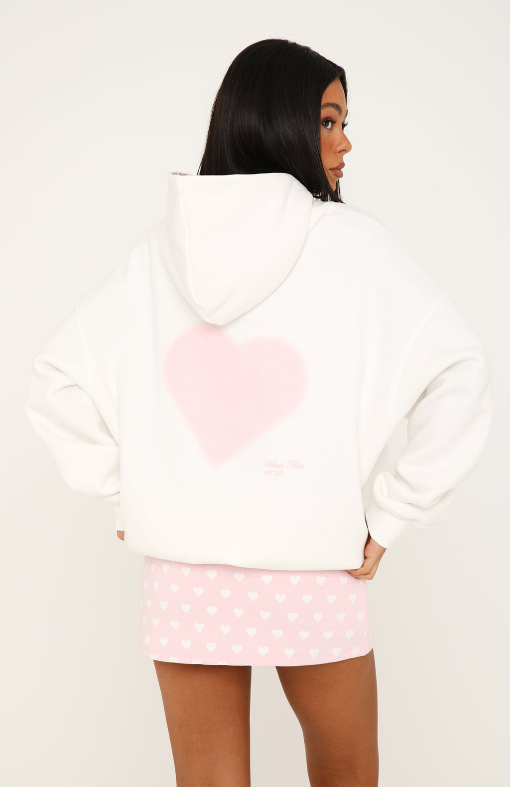 Cute On Purpose Oversized Hoodie White