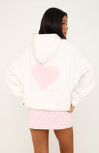 Cute On Purpose Oversized Hoodie White