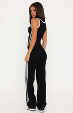 Empty Promises Fold Over Pants Black
