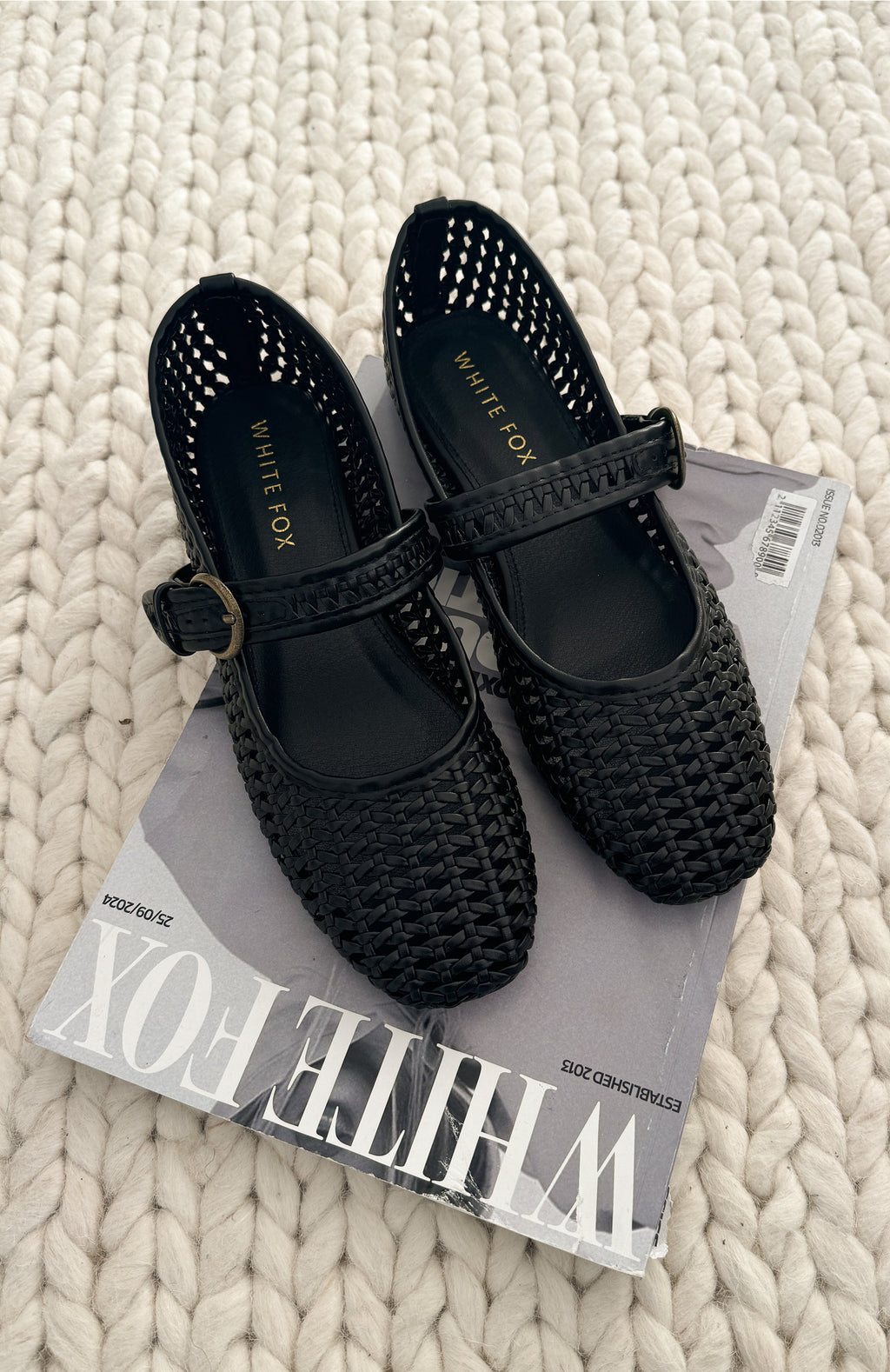 Enzo Ballet Flats Black PU