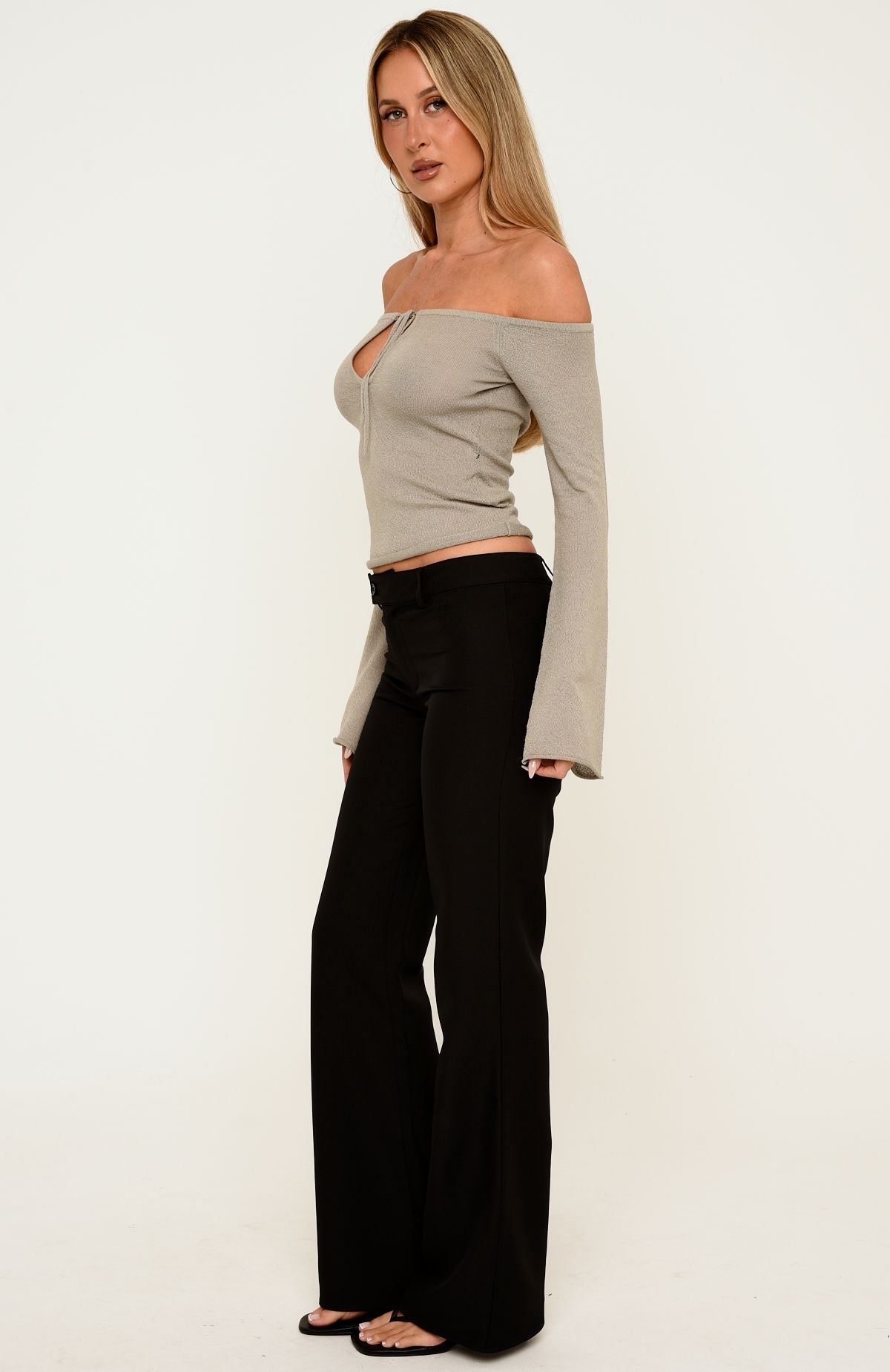 Not Trying Pants Black