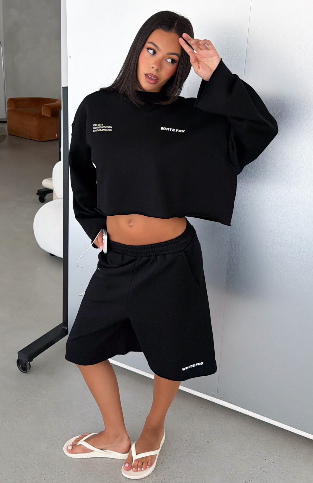 It Must Be A Sign Oversized Sweater Black