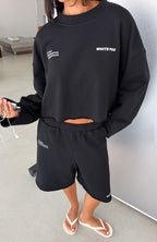 It Must Be A Sign Oversized Sweater Black