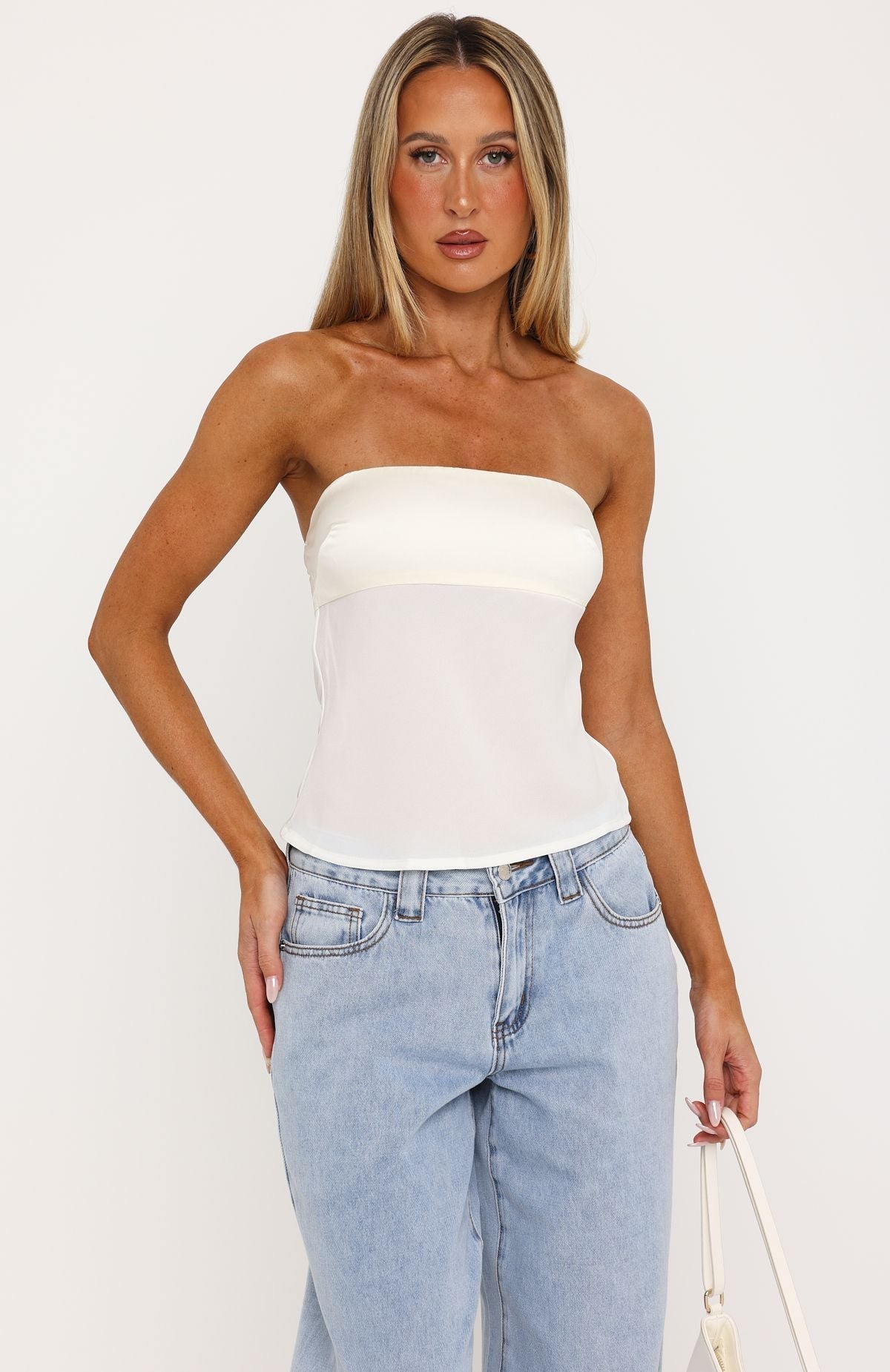 Sweet Sunshine Strapless Top Butter