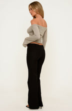 Not Trying Pants Black