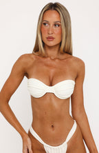 Louis Strapless Bikini Top Coconut