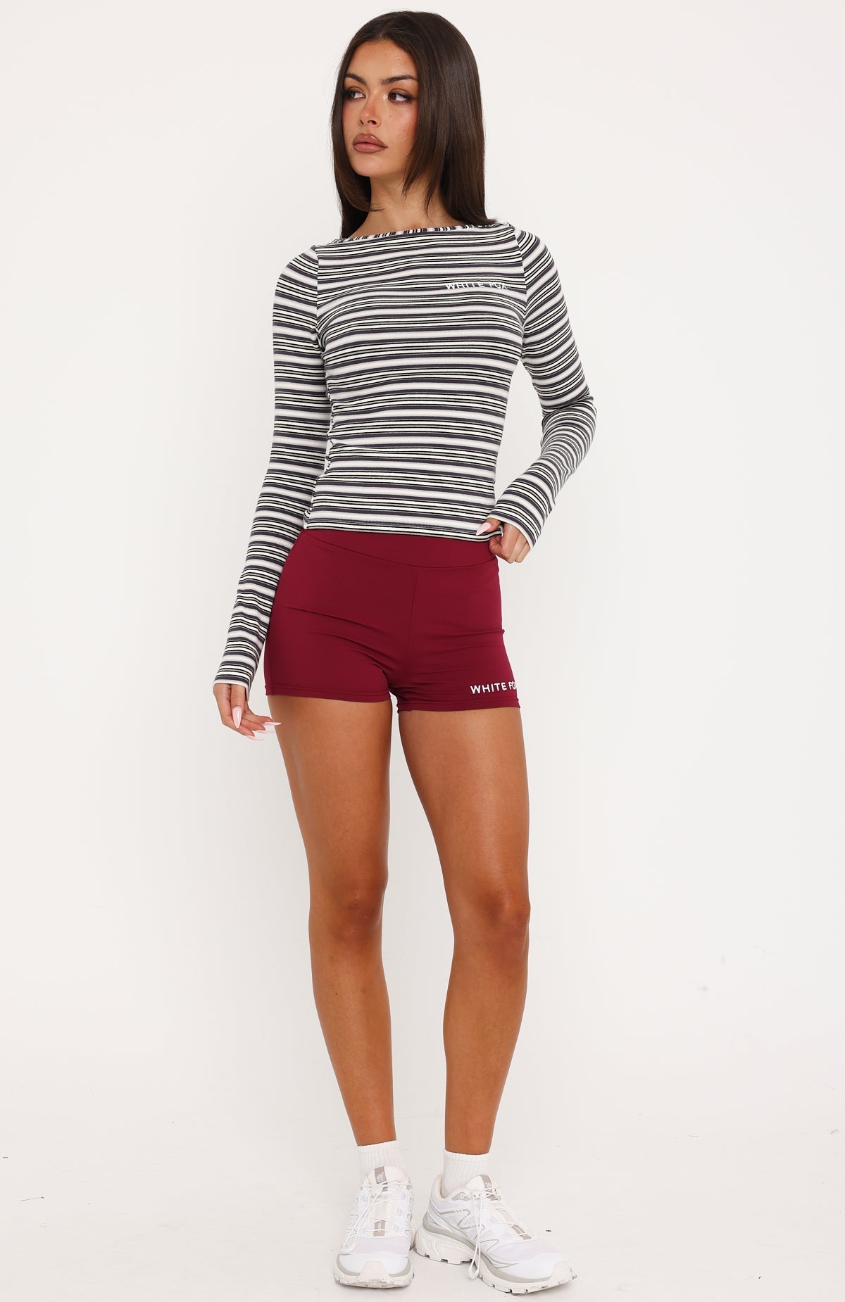 Love Me Soft Bike Shorts Burgundy