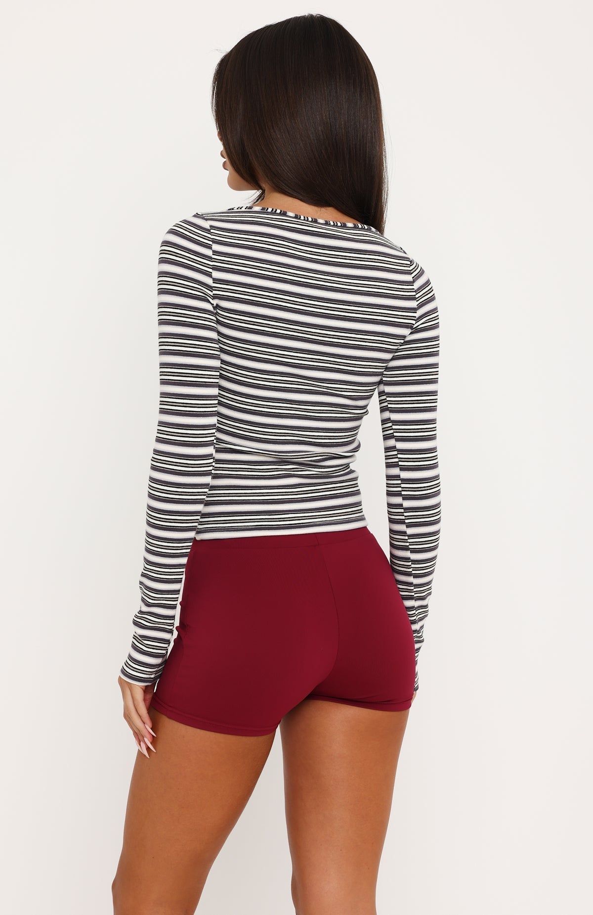 Love Me Soft Bike Shorts Burgundy