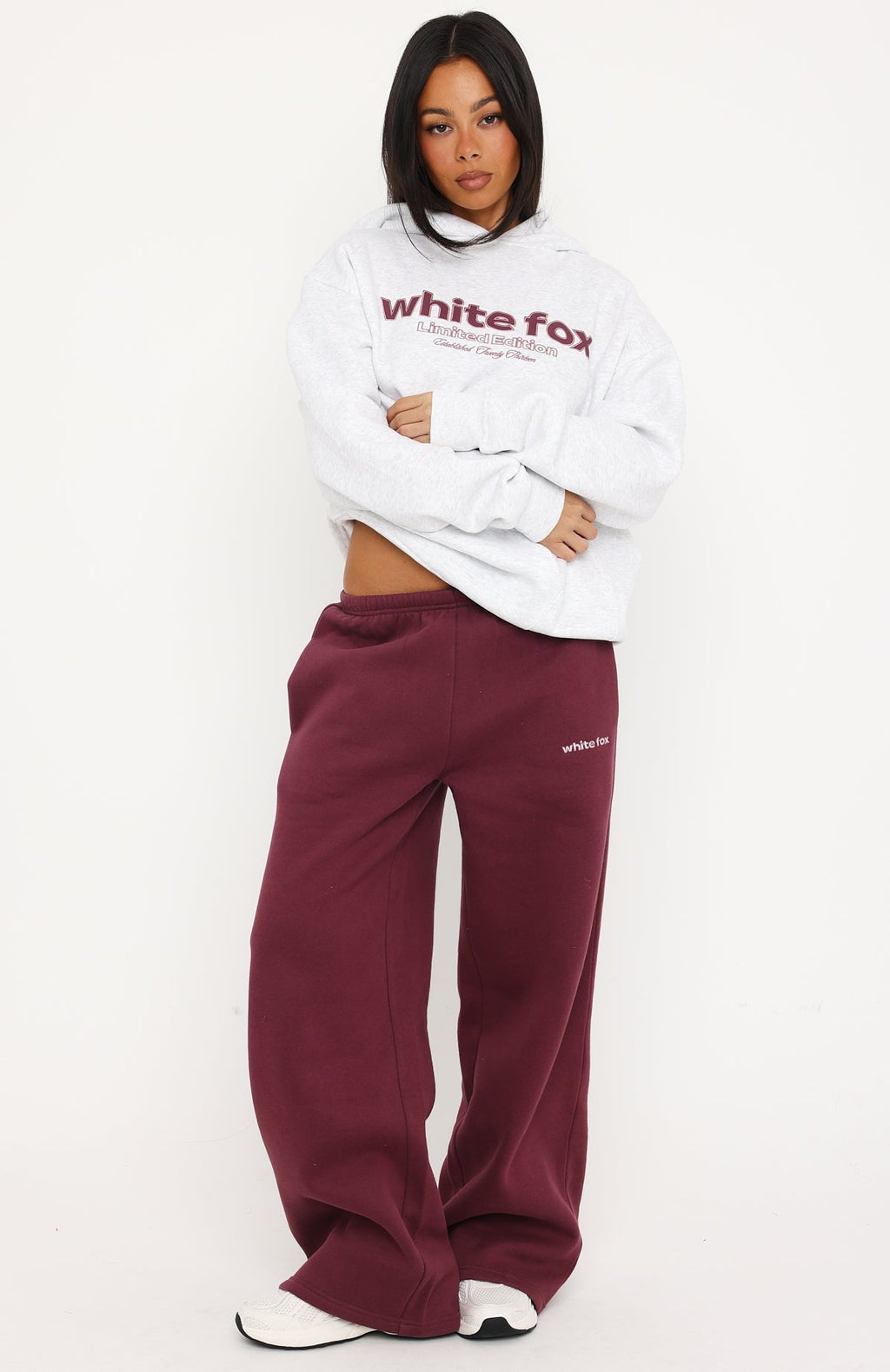 Made Up My Mind Wide Leg Sweatpants Burgundy