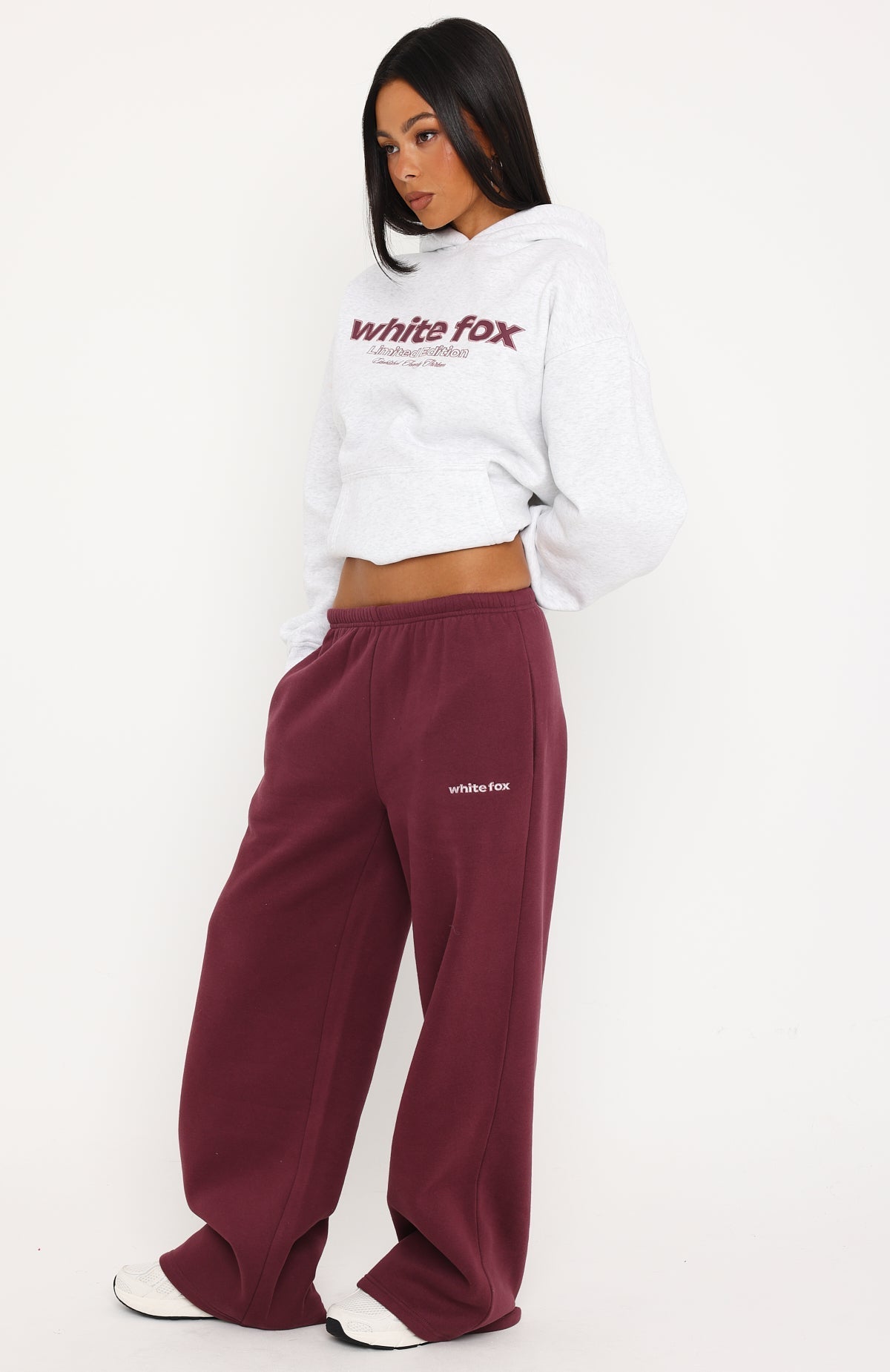 Made Up My Mind Wide Leg Sweatpants Burgundy