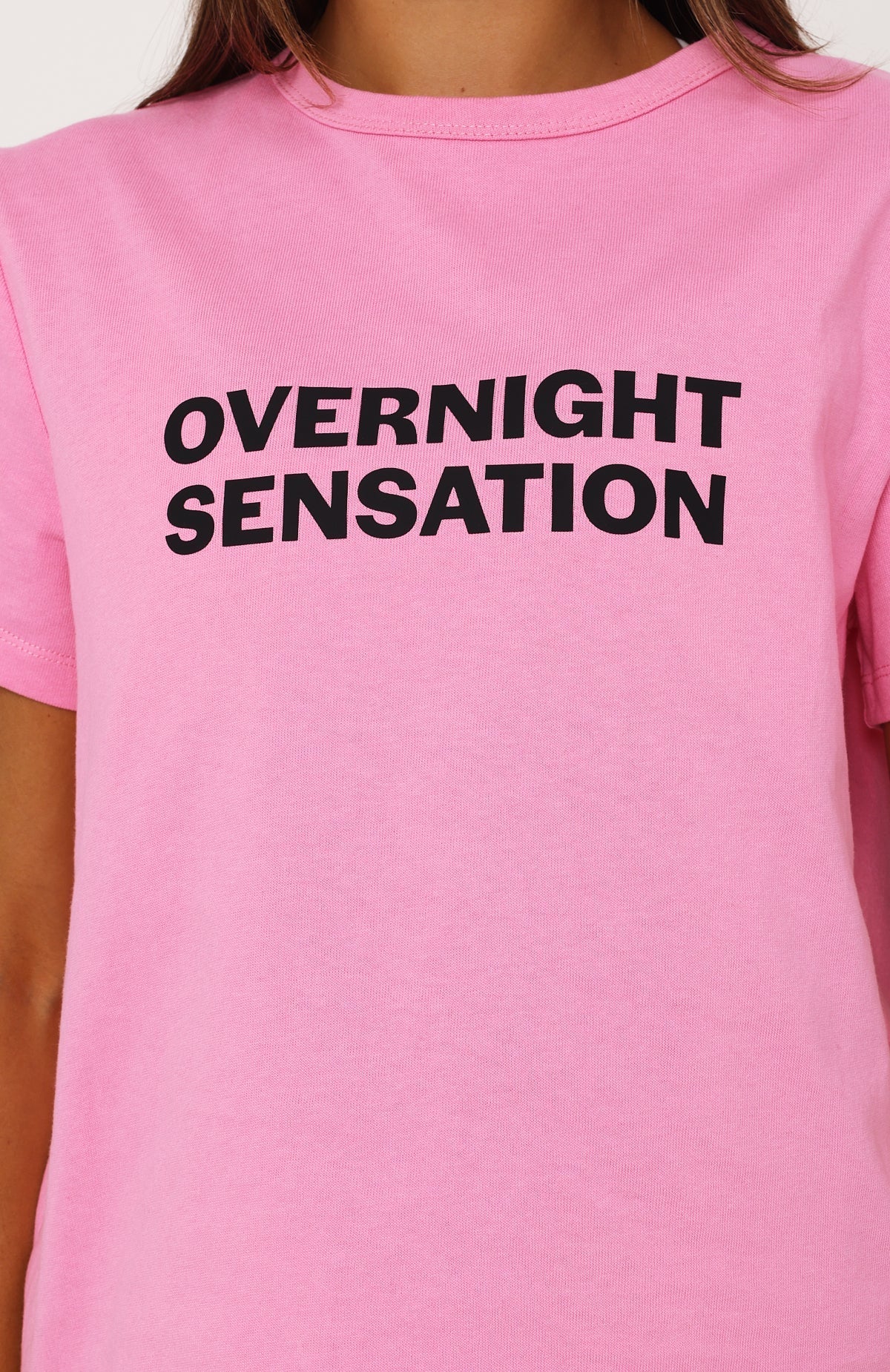 Overnight Sensation Tee Pink